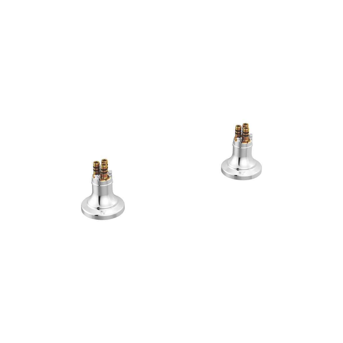 Brizo Faircroft™ low deck-mount riser in polished chrome finish