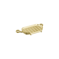Brizo Faircroft™ soap tray in unlacquered brass