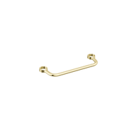 Brizo Faircroft towel bar in unlacquered brass finish