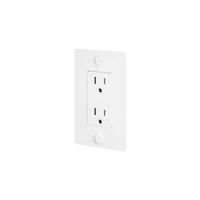 Buster and Punch 1 Gang Cross Outlet in White.