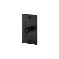 Buster and Punch 1 Gang Cross Dimmer Switch in Black