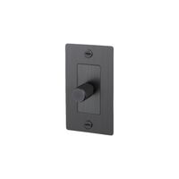 Buster and Punch 1 Gang Cross Dimmer Switch in Smoke Bronze
