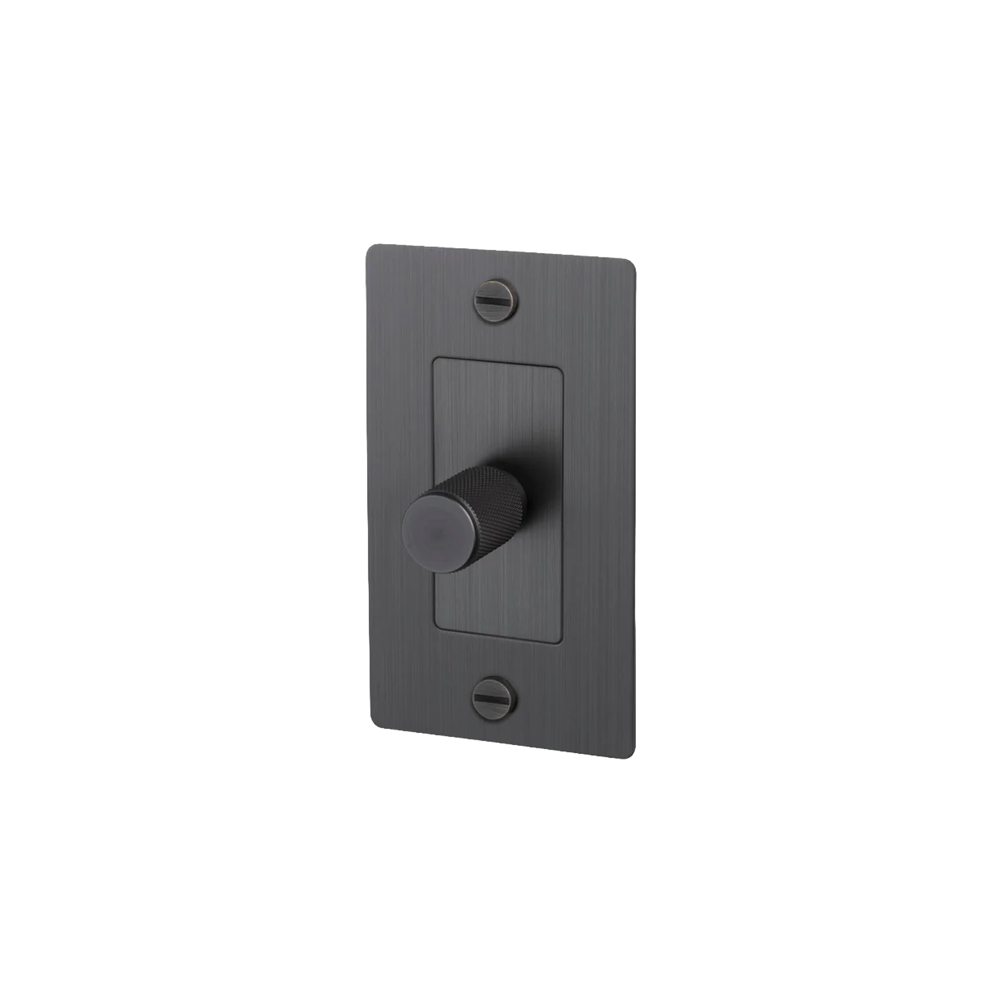 Buster and Punch 1 Gang Cross Dimmer Switch in Smoke Bronze
