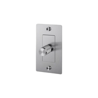 Buster and Punch 1 Gang Cross Dimmer Switch in Steel