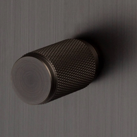 Close up view of Dimmer knob in Steel