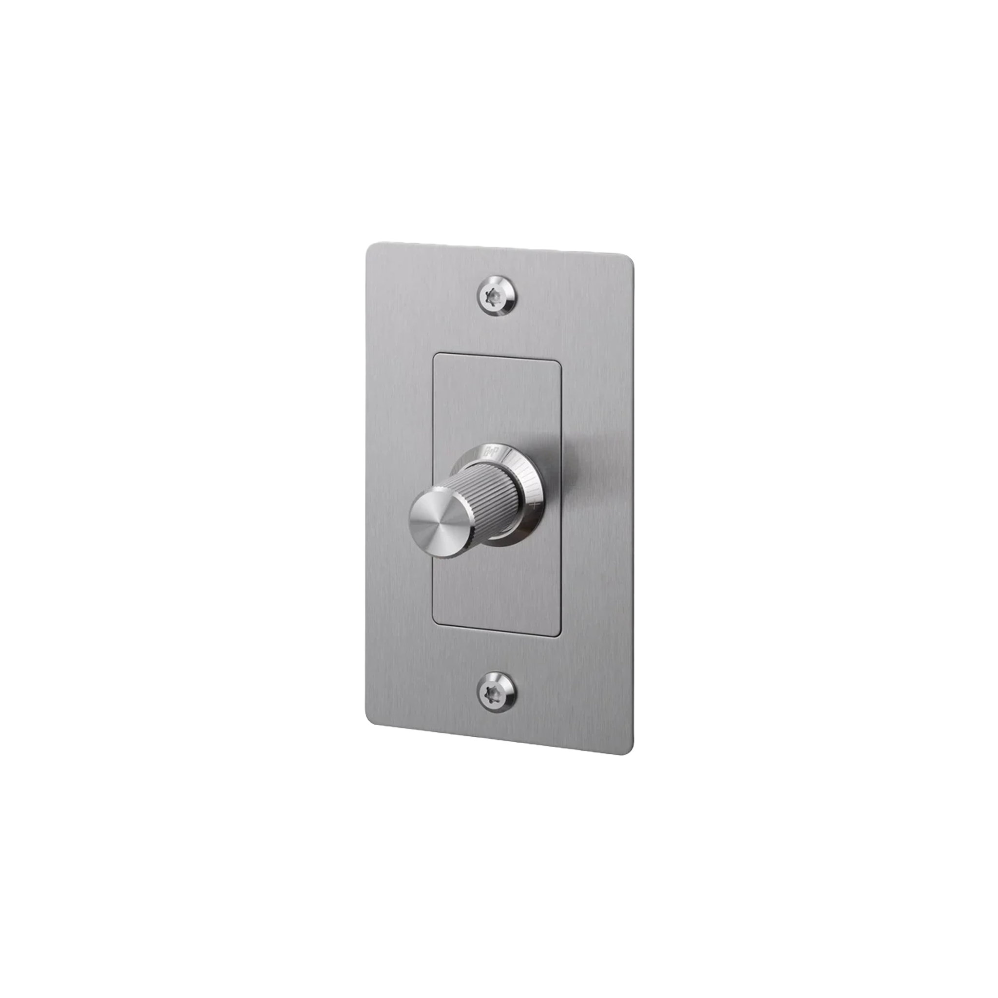 Buster and Punch 1 Gang LED Linear Dimmer Switch in Steel.