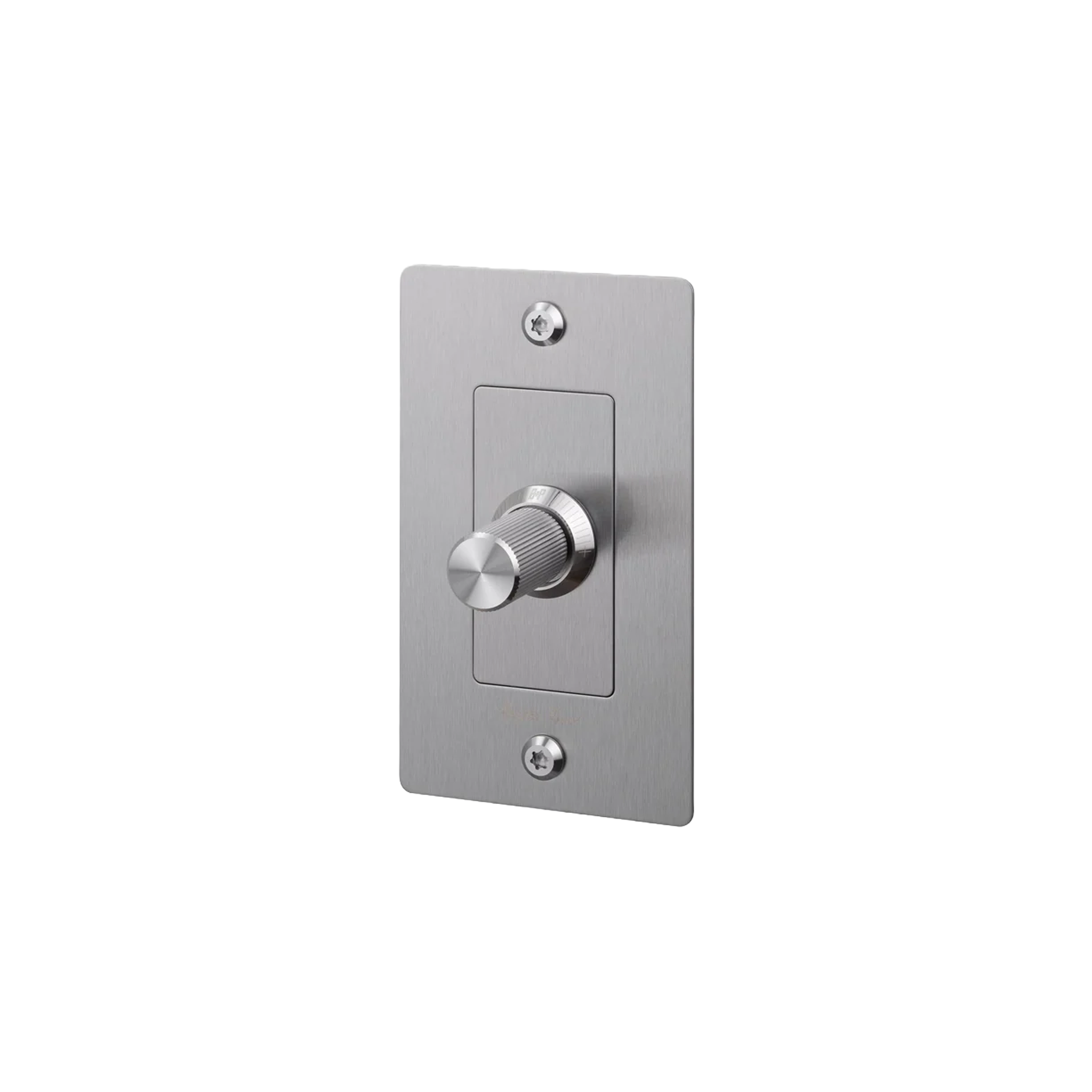 Buster and Punch 1 Gang LED Linear Dimmer Switch in Steel.