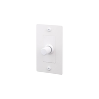 Buster and Punch 1 Gang LED Linear Dimmer Switch in White.