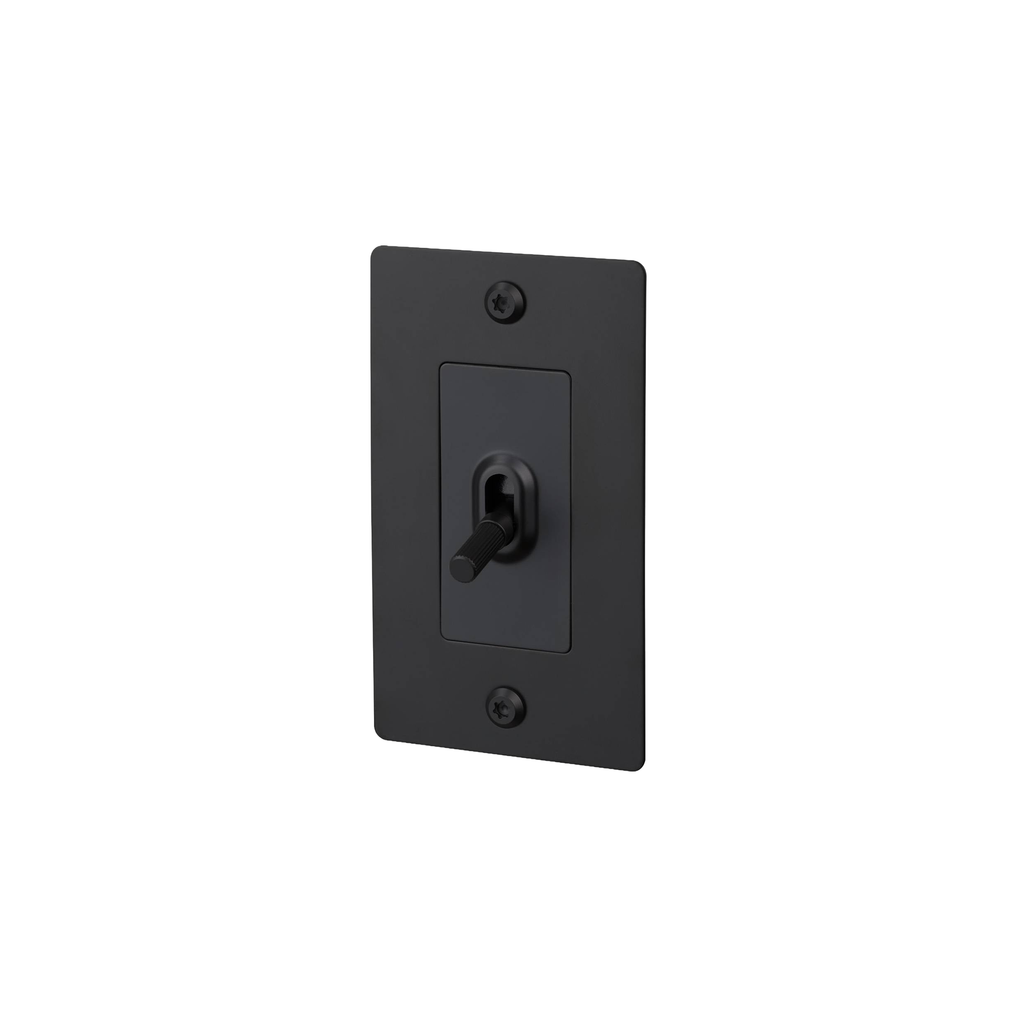 Buster and Punch 1 Gang Toggle Linear light Switch in Black