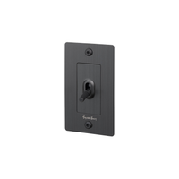 Buster and Punch 1 Gang Toggle Linear light Switch in Smoke Bronze with logo