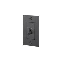 Buster & Punch Smoke Bronze Light Switch 1 Gang Toggle with Cross design