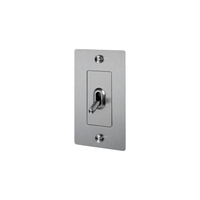Buster & Punch Steel Light Switch 1 Gang Toggle with Cross design