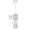 MARUNA 1-LIGHT CAPSULE PENDANT - robinsonco.ca