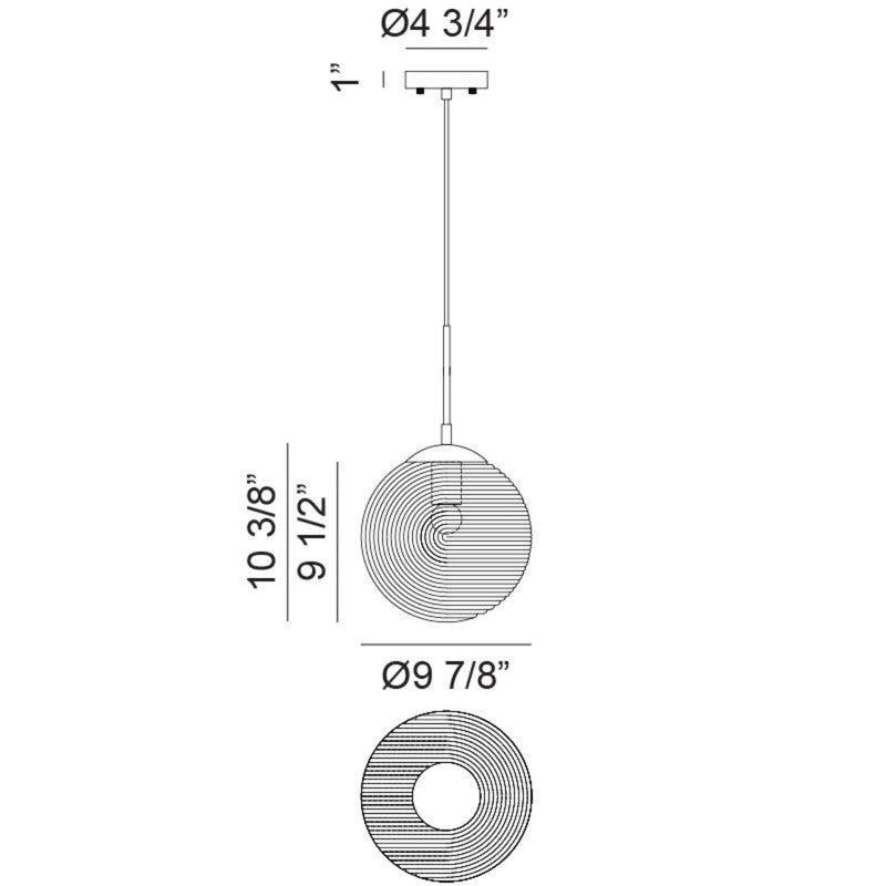 MARUNA 1-LIGHT SPHERE PENDANT - robinsonco.ca