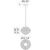 MARUNA 1-LIGHT OBLATE PENDANT - robinsonco.ca