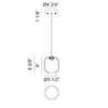 REFRAX 1-LIGHT LED PENDANT (MULTIPLE SIZES) - robinsonco.ca