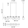 REFRAX 5-LIGHT LED CHANDELIER - robinsonco.ca