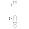 REFRAX 1-LIGHT LED PENDANT (MULTIPLE SIZES) - robinsonco.ca