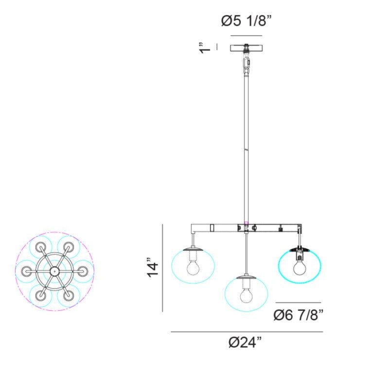 BULBUS CHANDELIER (MULTIPLE SIZES) - robinsonco.ca
