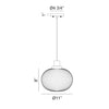 CHARISMO 1-LIGHT OBLATE PENDANT - robinsonco.ca