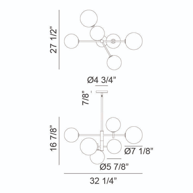 AVERLEY CHANDELIER (MULTIPLE SIZES) - robinsonco.ca