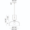 PEDESTAL 1-LIGHT PENDANT (MULTIPLE SIZES) - robinsonco.ca