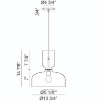 PEDESTAL 1-LIGHT PENDANT (MULTIPLE SIZES) - robinsonco.ca