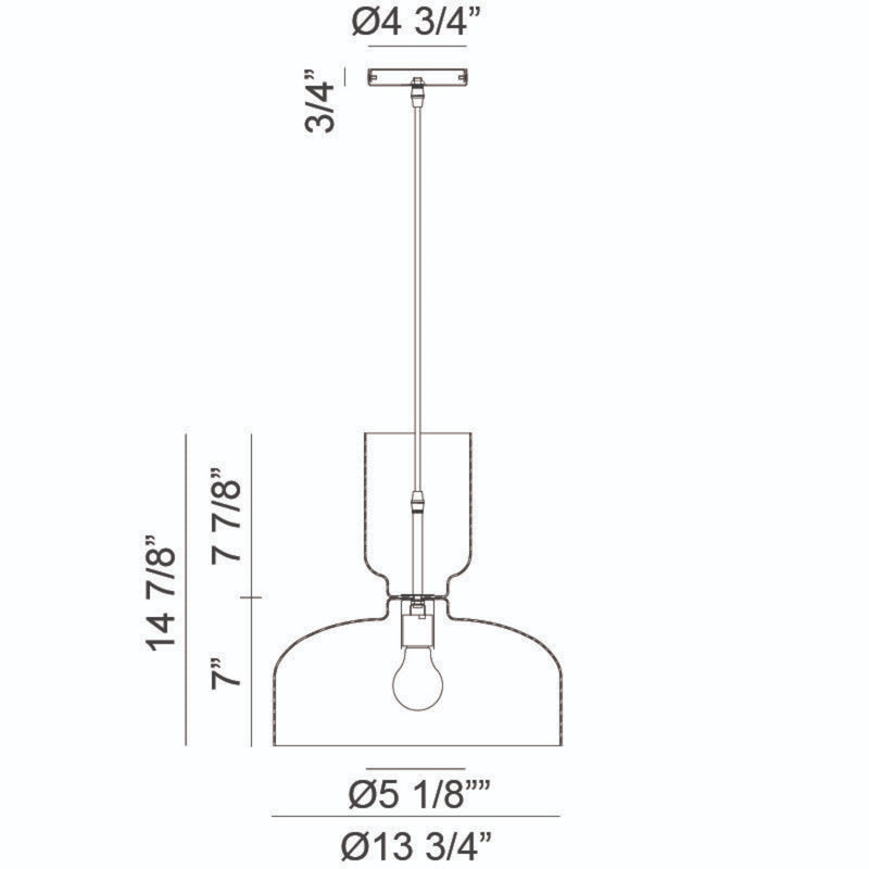 PEDESTAL 1-LIGHT PENDANT (MULTIPLE SIZES) - robinsonco.ca