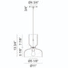PEDESTAL 1-LIGHT PENDANT (MULTIPLE SIZES) - robinsonco.ca
