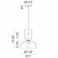 PEDESTAL 1-LIGHT PENDANT (MULTIPLE SIZES) - robinsonco.ca