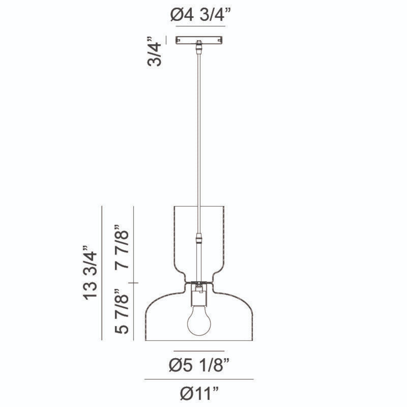 PEDESTAL 1-LIGHT PENDANT (MULTIPLE SIZES) - robinsonco.ca