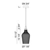 RENITY 1-LIGHT BELL PENDANT - robinsonco.ca