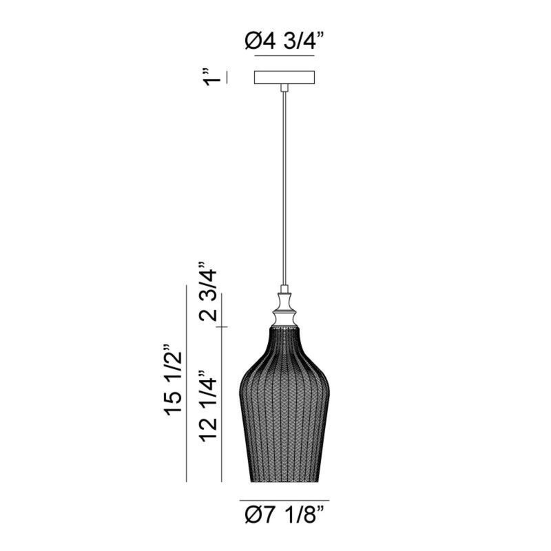RENITY 1-LIGHT BELL PENDANT - robinsonco.ca