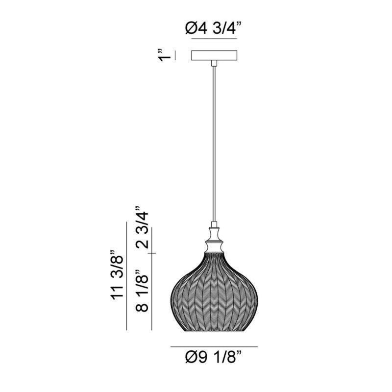 RENITY 1-LIGHT FLOWER PENDANT - robinsonco.ca