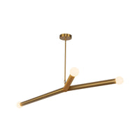 Kuzco Calla Chandelier in brushed gold finish