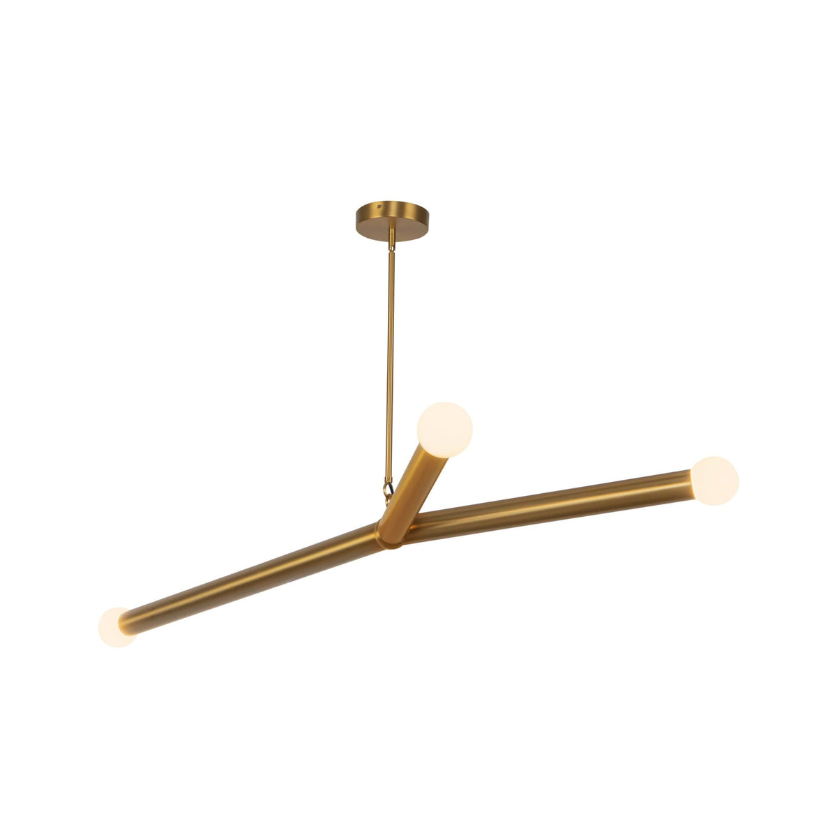 Kuzco Calla Chandelier in brushed gold finish
