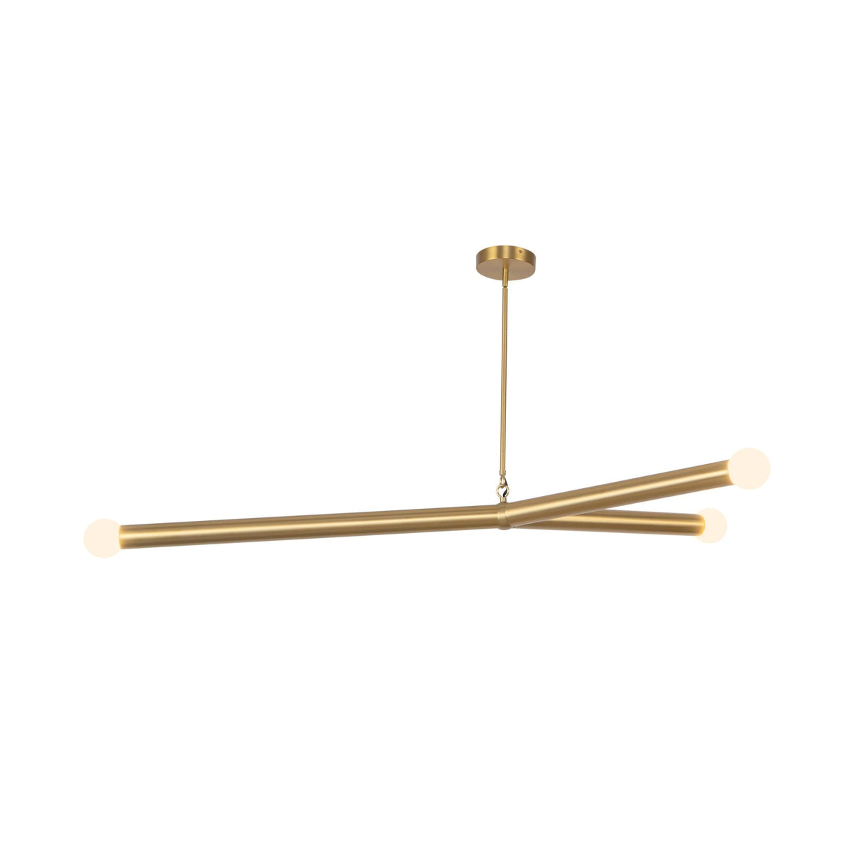 Kuzco Calla Chandelier in brushed gold finish