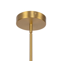 Canopy details of Kuzco Calla Chandelier in brushed gold finish