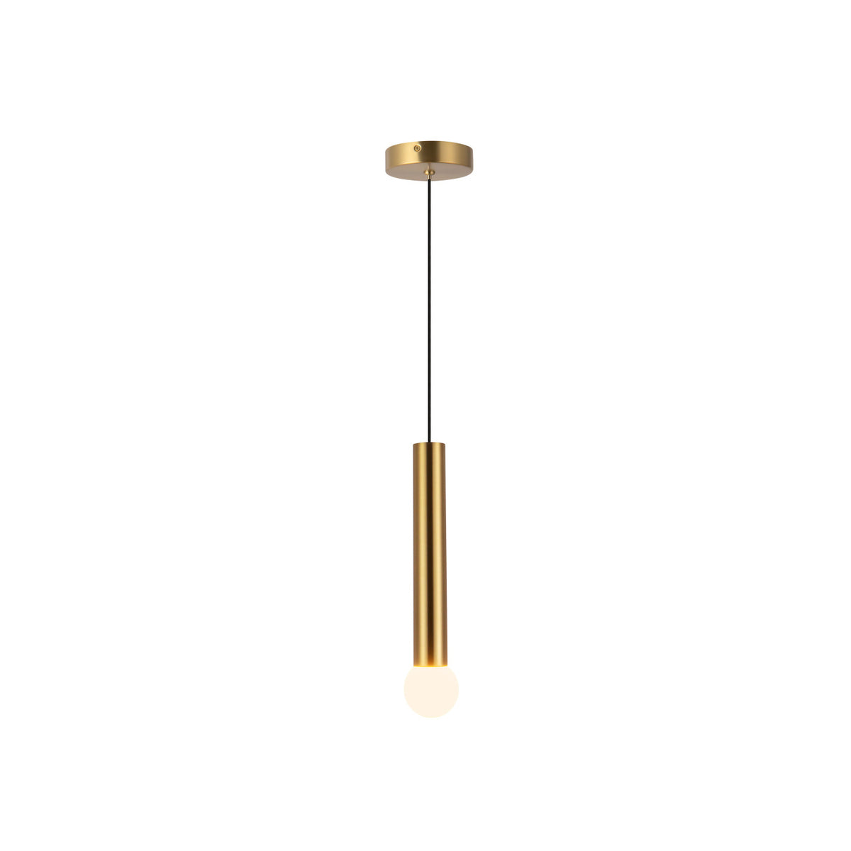Kuzco Calla pendant light in brushed gold finish