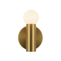 Kuzco Calla wall sconce in 8-inch size and brushed gold finish