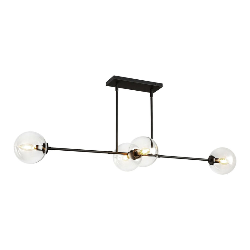 CASSIA 48" 4 LIGHT LINEAR PENDANT WITH CLEAR GLASS - robinsonco.ca