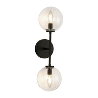 CASSIA 20" 2 LIGHT VANITY FIXTURE WITH CLEAR GLASS