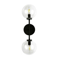 CASSIA 20" 2-LIGHT VANITY FIXTURE WITH CLEAR GLASS - robinsonco.ca