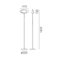 CABILDO 2700K LED FLOOR LAMP, 1180W - robinsonco.ca
