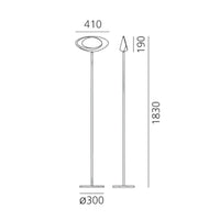 CABILDO 3000K LED FLOOR LAMP, 11800 - robinsonco.ca