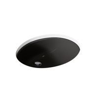 CAXTON® OVAL 17 X 14 INCHES UNDERMOUNT BATHROOM SINK WITH OVERFLOW AND CLAMP ASSEMBLY - robinsonco.ca