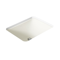 CAXTON® RECTANGLE UNDERMOUNT BATHROOM SINK WITH OVERFLOW AND CLAMP ASSEMBLY - robinsonco.ca