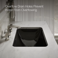CAXTON® RECTANGLE UNDERMOUNT BATHROOM SINK WITH OVERFLOW AND CLAMP ASSEMBLY - robinsonco.ca