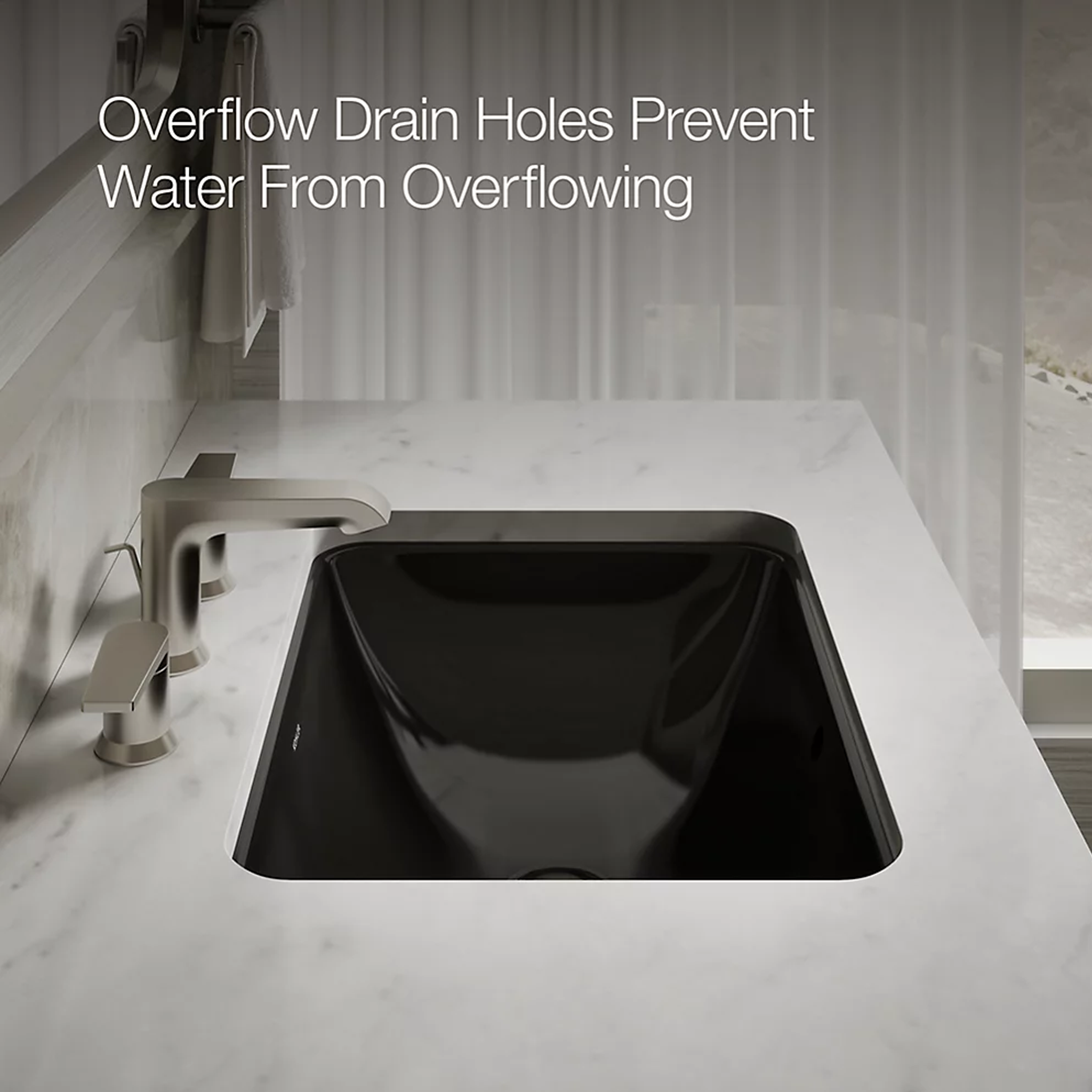 CAXTON® RECTANGLE UNDERMOUNT BATHROOM SINK WITH OVERFLOW AND CLAMP ASSEMBLY - robinsonco.ca