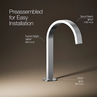 COMPONENTS BATHROOM SINK SPOUT WITH RIBBON DESIGN, 1.2 GPM - robinsonco.ca